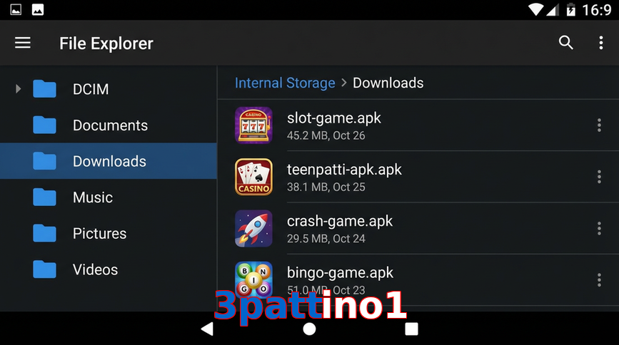 Main screen of 3Pattino1 gameapk page for PK players